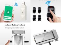 Комплект дверных замков для умного дома Wi-Fi Tuya/SmartLife с дистанционным управлением