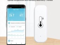 Tuya ZigBee/WiFi Умный датчик температуры и влажности для дома с аккумулятором Умный дом с Alexa Security Work U5M1