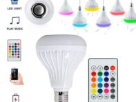 1 шт. E27 RGB 12 Вт Bluetooth свет музыка многоцветные меняющиеся лампочки светодиодные умные лампы с дистанционным управлением для домашней вечеринки белый