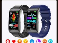 SACOSDING SA04 ECG+PTT смарт-браслет спортивные смарт-часы температура тела артериальное давление частота сердечных сокращений мужчины женщины смарт-часы + коробка синий