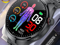 SACOSDING ECG + PPG умные часы Man Amoled экран 450 мАч батарея часы артериальное давление мониторинг сна умные часы 2024 новые Watch4pro для Android
