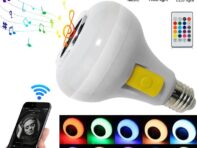 Светодиодная Bluetooth-лампа Умная лампочка E27 12 Вт Bluetooth-динамик Музыкальная лампочка Умная лампа Управление через приложение Регулируемая лампочка RGB Декор Свет