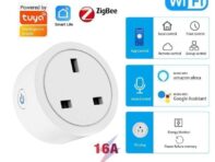 Corui Tuya UK Plug Wi-Fi Zigbee Смарт-розетка Bluetooth Беспроводная розетка Поддержка синхронизации Alexa Google Home с монитором мощности WiFi