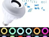 RGB умный Bluetooth динамик музыкальная лампа красочная сценическая лампочка с пультом дистанционного управления E27 12 Вт светодиодная лампа с регулируемой яркостью для домашней вечеринки 1 pcs