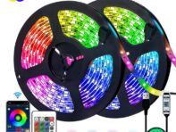 24-клавишная светодиодная подсветка 5050RGB Bluetooth с напряжением 5 В
