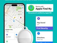 Устройство Bluetooth для защиты от потери Локатор домашних животных Кошелек Устройство для отслеживания ключей FindMy Специальное устройство для защиты от потери белый