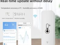 Датчик температуры и влажности ZigBee/WiFi Удаленный монитор Связь с умным домом Внутренний гигрометр