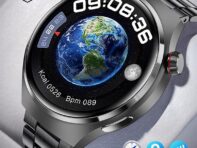 LIGE NFC Смарт-часы Мужчины Открытый GPS Спорт Фитнес-браслет Bluetooth Вызов Музыка IP68 Водонепроницаемые Смарт-часы Мониторинг температуры Браслет для здоровья Silicone strap чёрный