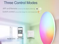 MARPOU RGB Smart Ceiling Light LED Round Ceiling Lamp CW Tuya APP Dimmable Compatible 450mm 370mm 300mm 18-54w 220v Ambient Lamp