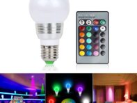 7 Вт RGB Magic 16 Многоцветная лампочка E27 B22 Беспроводной пульт дистанционного управления 85-265 В