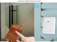 SONOFF WiFi кнопка выхода из двери 433 МГц беспроводной переключатель для электронного дверного замка NO COM without remote control белый