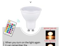 AC85-265V RGBW RGBWW 200LM GU10 LED Bulb Ampoule LED 10W Bombillas Led Lamp Dimmable GU10 RGB 16 Colors Remote Controller