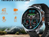 Смарт-часы-телефон Android 4G звонки Wifi часы от LOKMAT круглый экран 3G+32G память черный серебристый APPLLP 8 PRO