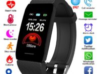 Q1 Bluetooth Смарт-часы Мужчины Женщины Спортивные Смарт-часы Дисплей погоды Монитор артериального давления и сердечного ритма Фитнес-трекер Смарт-браслет