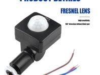 AC85-265V Mini Human Infrared Sensor Switch Human PIR Motion Sensor Adjustable PIR Switch 160° Detection Angle Opening 12MM