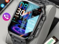 SACOSDING NFC+ЭКГ+PPG Смарт-часы Bluetooth Звонок Автоматический инфракрасный датчик кислорода в крови Частота сердечных сокращений Кровяное давление Мониторинг здоровья Водонепроницаемые часы чёрный