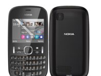Восстановленный оригинальный мобильный телефон Nokia Asha 201 1 Battery 1 Charger чёрный