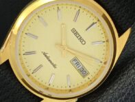 REFURBISHED VINTAGE SEIKO AUTOMATIC 6309A JAPAN MENS GOLDEN DIAL WATCH a425925-2 RL620a-a425925