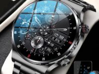 LIGE ECG + PPG Bluetooth Call Смарт-часы для мужчин 2022 Спортивный браслет Водонепроницаемые часы на заказ Мужские умные часы для IOS Android Silicone belt чёрный
