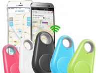 Smart Pets GPS Tracker Anti-lost Alarm Tag Беспроводной Bluetooth-трекер Детская сумка Кошелек Телефон Поиск ключей Локатор Anti Lost Alarm синий