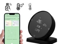 AUBESS Tuya Wi-Fi ИК-пульт дистанционного управления с датчиком температуры и влажности 2-в-1 приложение голосовое дистанционное управление подходит для Alexa Google Assistant Tuya Wifi