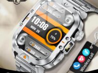 LIGE новые умные часы светодиодный фонарик Bluetooth вызов мониторинг здоровья спортивные водонепроницаемые умные часы silicone strap чёрный