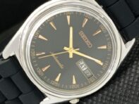 Б/У мужские старые часы SEIKO 5 автоматические японские с черным циферблатом a303710-2 R1013-000a303710