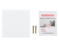 WIFI Smart Switch Интеллектуальный 1-клавишный одинарный пульт дистанционного управления с синхронизацией и голосовым управлением 433 МГц для Tuya Round White