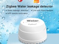 ZIGBEE Детектор утечки воды Умный дом Датчик затопления Уведомление приложения TUYA белый