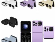 A50 Pro Mini Flip Мобильный телефон Две SIM-карты Женский раскладной мобильный телефон Маленький раскладной сотовый телефон белый