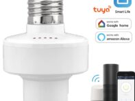 Tuya WiFi Smart Light E27 Адаптер лампы Держатель лампы Основание AC Smart Life Беспроводное голосовое управление Работает с Alexa Google Home