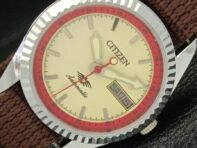 МУЖСКИЕ ВОССТАНОВЛЕННЫЕ CITIZEN 8200 JAPAN АВТОМАТИЧЕСКИЕ ЗОЛОТЫЕ ЧАСЫ a426205-2 RL620c-a426205