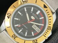 ЯПОНИЯ ВОССТАНОВЛЕННЫЕ SEIKO 5 МУЖСКИЕ 6309A АВТОМАТИЧЕСКИЕ НАРУЧНЫЕ ЧАСЫ С ЧЕРНЫМ ЦИФЕРБЛАТОМ a426519-2 RL-a426519