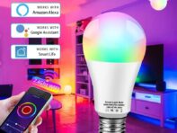Умная Wi-Fi лампа Tuya E27 18 Вт 12 Вт 15 Вт Smart Life APP Control Alice Alexa Голосовое управление с регулируемой яркостью Светодиодная лампа работает с Google Home