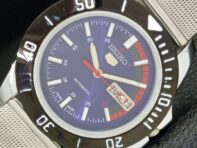 JAPAN REFURBISHED SEIKO 5 MENS AUTOMATIC 6309A BLUE DIAL WRIST WATCH a426509-2 RL-a426509