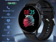 SACOSDING SA103 умные часы для женщин 466*466 AMOLED всегда включенный дисплей часы Bluetooth вызов голосовое управление фитнес умные часы для мужчин + коробка