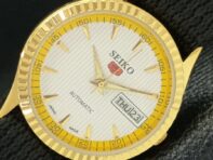 SEIKO 5 AUTOMATIC MENS REFURBISHED 6309A JAPAN WHITE DIAL WATCH a425783-2 R1028-a425783