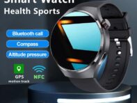 SACOSDING Смарт-часы мужские многофункциональные NFC Bluetooth звонки спортивные часы с измерением сердечного ритма и артериального давления AMOLED-экран IP68 водонепроницаемые часы