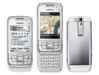 Восстановленный оригинальный мобильный телефон Nokia E66 With WIFI Simple Set белый