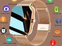 2024 SmartWatch Android Phone Цветной экран Полный сенсорный пользовательский циферблат Смарт-часы для женщин Bluetooth-звонок Смарт-часы для мужчин