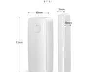 Tuya WiFi Интеллектуальные дверные датчики Интеллектуальное домашнее оборудование для связи Интеллектуальные домашние устройства белый