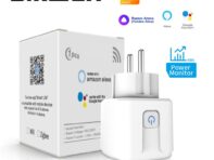 Sixwgh Zigbee Smart EU Plug для Tuya Умный дом Автоматизация синхронизации Монитор мощности Смарт-розетка Поддержка Google Home Alexa zigbee switch&90-240V&EU-Warm White