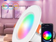 Светодиодный потолочный светильник Tuya Bluetooth 10 Вт 15 Вт умный потолочный светильник с регулируемой яркостью RGB лампа с дистанционным управлением умная атмосфера жизни ночник