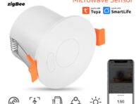 Tuya ZigBee/WIFI MTG236-WF-RL 24G Датчик присутствия человека Датчик освещенности Датчик яркости MmWave Sensing Человеческий микродатчик