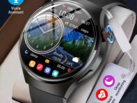 LIGE GT4 Оригинальные Смарт-часы HD с полным сенсорным экраном Многофункциональный Bluetooth-вызов Мониторинг здоровья Спорт Фитнес Смарт-браслет Водонепроницаемые мужские часы Silicone strap чёрный