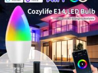 Cozylife WiFi Smart Light Bulb E14 9W Candle Alexa Lamp Led Lights Bulbs RGB Dimmable Led Bulbs APP Voice Control Google Home Yan