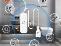 Детектор протечки воды Tuya ZigBee WiFi-датчик протечки воды со звуковым сигналом Детектор уровня перелива через Smart Life Управление в реальном времени