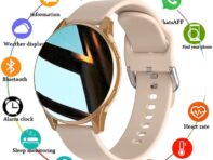 2024 Новые умные часы Bluetooth-звонок Круглые Bluetooth-звонки Часы Мужские Женские Фитнес-браслет Пользовательский циферблат часов Silica gel чёрный