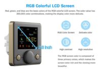 WIFI умный термостат для котла с цветным ЖК-дисплеем RGB
