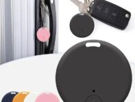 Mini GPS Tracker Bluetooth Outdoor Anti-lost Device Pet Wallet Tracking Two-Way Positioning LOS/Android Smart Locator Accessorie белый